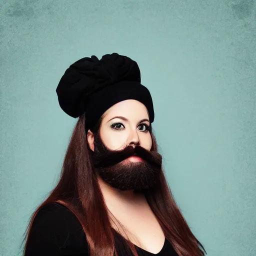 Image similar to bearded woman