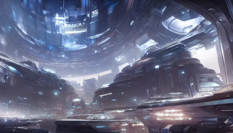 Image similar to an imax view of a futuristic city on a beautiful exoplanet, art by james paick and federico pelat and markus vogt, hyperrealism, science fiction, cinematic lighting