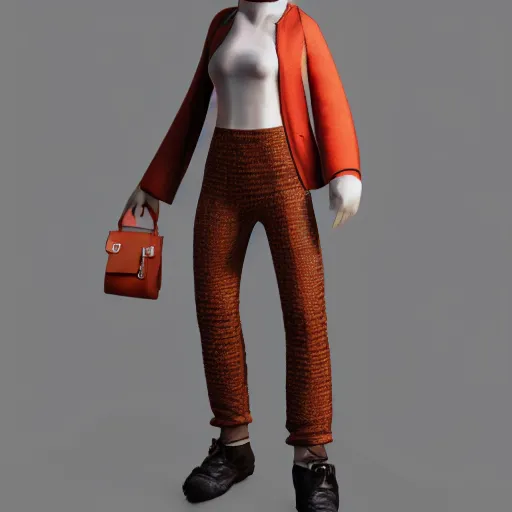 Image similar to A person wearing brick pants, trending on Artstation, octance render