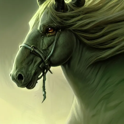 Image similar to concept art by artgerm, pestilence of the four horsemen of the apocalypse, soft green natural light, intricate, hooded death riding a horse, highly detailed dark art, digital painting, artstation, concept art, smooth, sharp focus, illustration, art by greg rutkowski and luis rollo and uang guangjian and gil elvgren, symmetry!