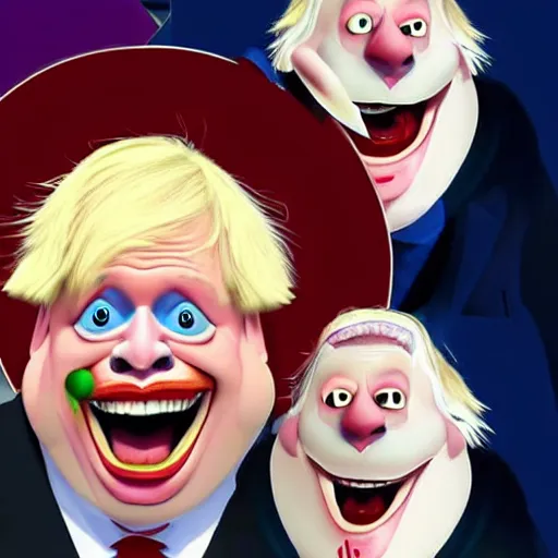 Prompt: Boris Johnson as a disney villain