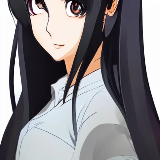 Image similar to full headshot portrait of a girl with long black hair, wearing a surgical mask, drawn by ATDAN, by Avetetsuya Studios, attractive character, colored sketch anime manga panel, trending on Pixiv