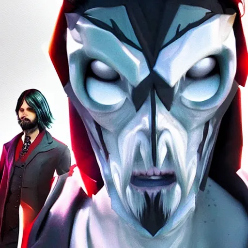 Image similar to jared leto as morbius in fortnite