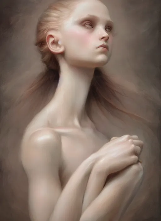 Image similar to ultra realistic, beautiful teenage ballerina, in the style of peter mohrbacher by weta digital and beth cavener, high face symmetry, intricate, masterpiece, award winning, high face symmetry, intricate