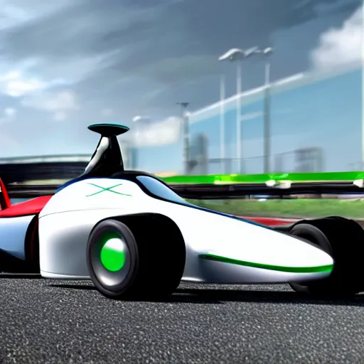Prompt: futuristic formula-1 car, photorealistic, unreal engine