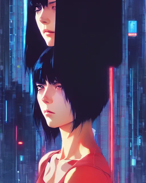 Image similar to depressed death!!!, fine - face, audrey plaza, realistic shaded perfect face, fine details. anime. realistic shaded lighting poster by ilya kuvshinov katsuhiro otomo ghost - in - the - shell, magali villeneuve, artgerm, jeremy lipkin and michael garmash and rob rey