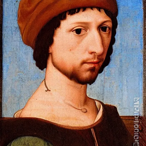 Prompt: a renaissance style portrait painting of Pablo Motos