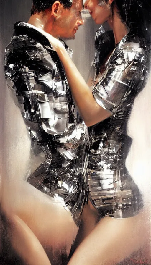 Prompt: techno artwork, by rob hefferan