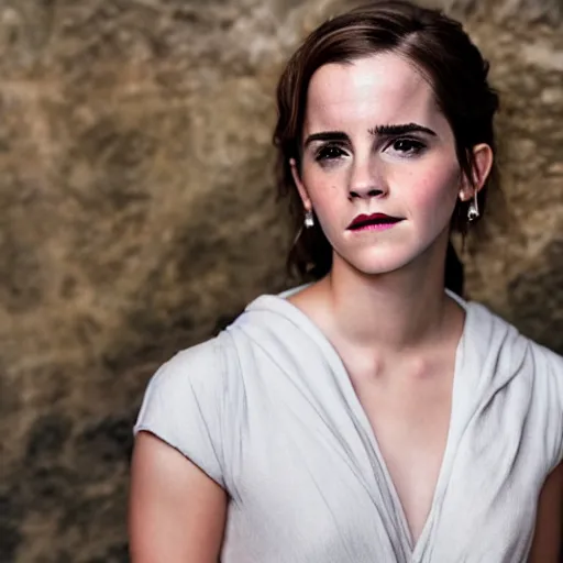 Prompt: Emma Watson in Star Wars, XF IQ4, 150MP, 50mm, f/1.4, ISO 200, 1/160s, natural light, Adobe Photoshop, Adobe Lightroom, DxO Photolab, Corel PaintShop Pro, rule of thirds, symmetrical balance, depth layering, polarizing filter, Sense of Depth, AI enhanced, sharpened, denoised, HDR, clean