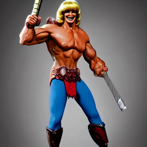 Image similar to HeMan 80 years old