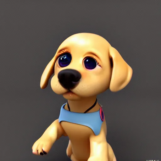 Image similar to 3d cute puppy techno DJ, masterpiece, smooth shading, 8k, cinematic lighting, highly detailed, digital painting, artstation, smooth, sharp focus, illustration, by Pixar