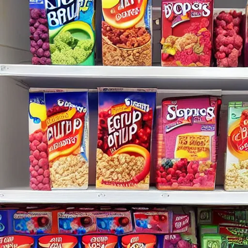 Image similar to a box of oops! all berries cereal on a grocery store shelf