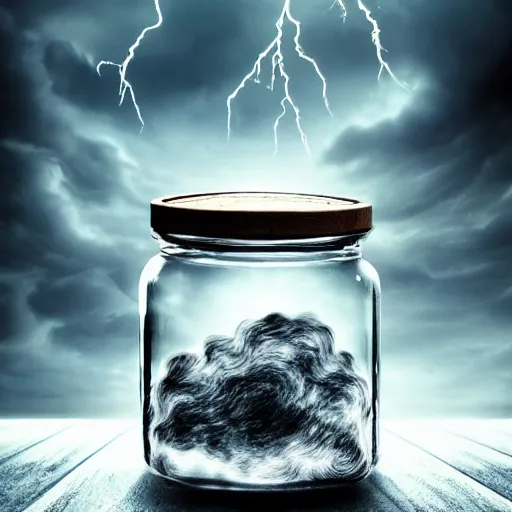 Image similar to storm in a jar, cinematic, detailed, hd