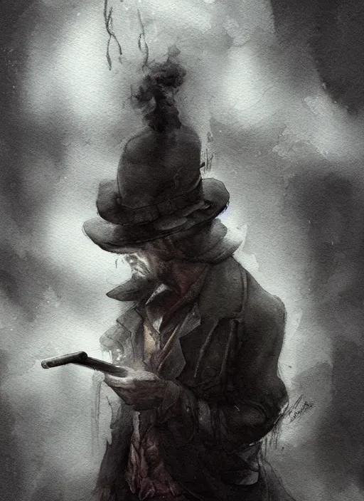 Prompt: portrait, the sadhatter, smoking a magical bong, watercolor, dramatic lighting, cinematic, establishing shot, extremely high detail, foto realistic, cinematic lighting, pen and ink, intricate line drawings, by Yoshitaka Amano, Ruan Jia, Kentaro Miura, Artgerm, post processed, concept art, artstation, matte painting, style by eddie mendoza, raphael lacoste, alex ross