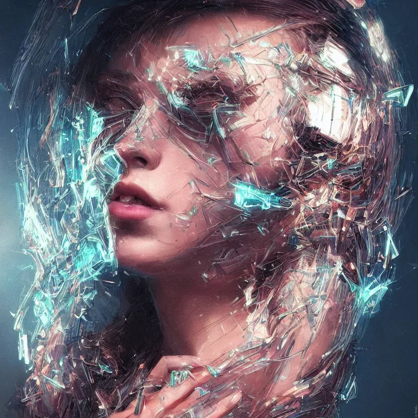 Image similar to a highly detailed photo of very intricate female face portrait, futurism, rococo cyber neon lighting, detailed futuristic fibonacci jewelry, profile posing, hyper photorealistic, crispy quality, digital photography, trending in pinterest, cinematic, 4 k ultra hd, art by pascal blanche, art by greg rutkowski, art by artgerm,