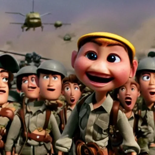 Prompt: A Pixar movie about the Vietnam war