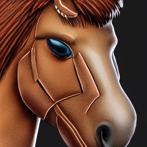 Prompt: concept art of anthropomorphic horse wearing a coat, digital art, photo realistic, highly detailed