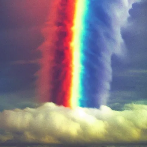 Prompt: abstract rainbow tornado