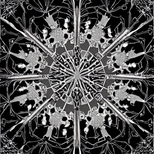 Image similar to Bloody Snowflake , hd, intricate, hyper detailed, award winning, beautiful, 8k, digital art