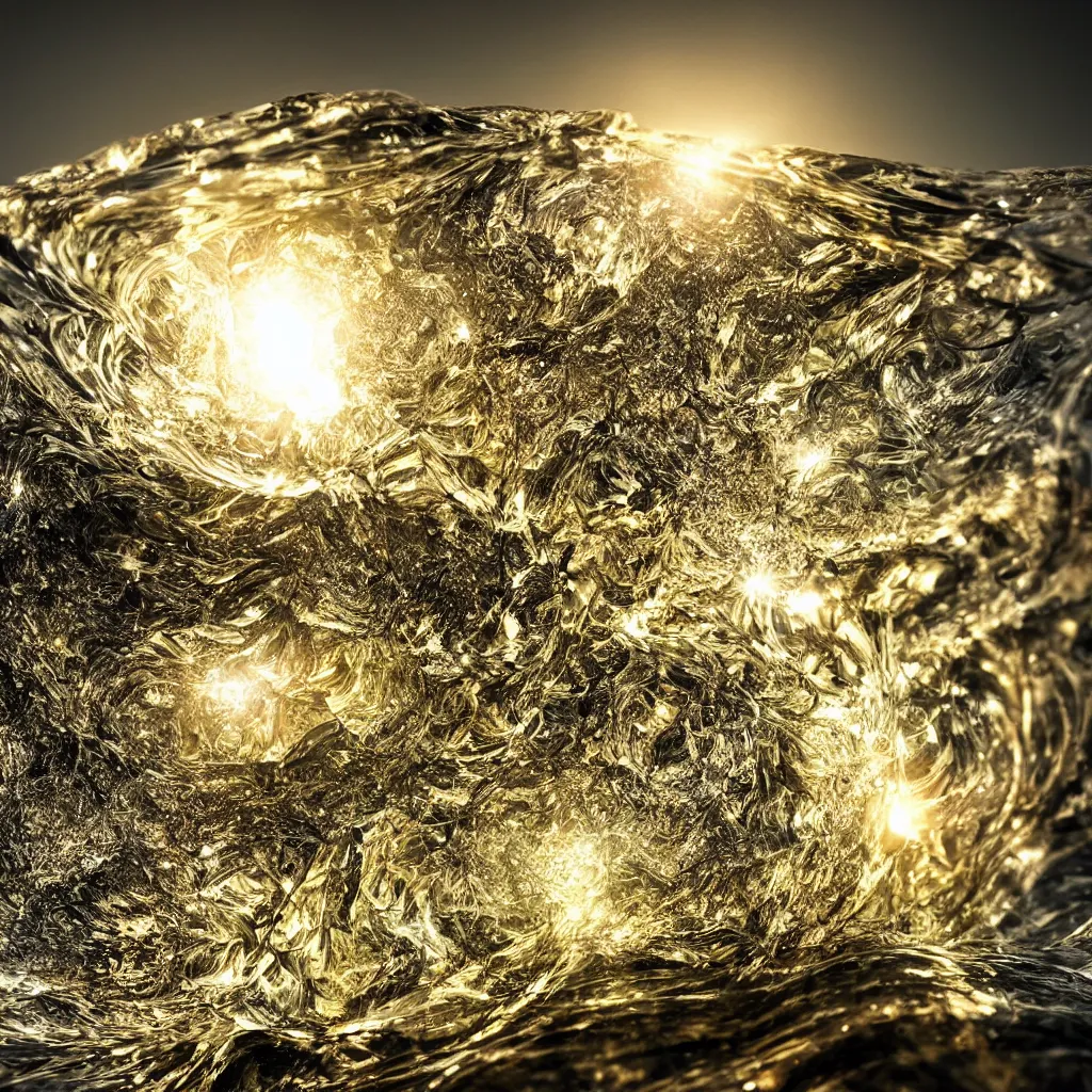 Image similar to wave formed like crystal in a cup, art station, crystal carved, volumetric lighting, beautiful, golden hour, sharp focus, ultra detailed, concept art