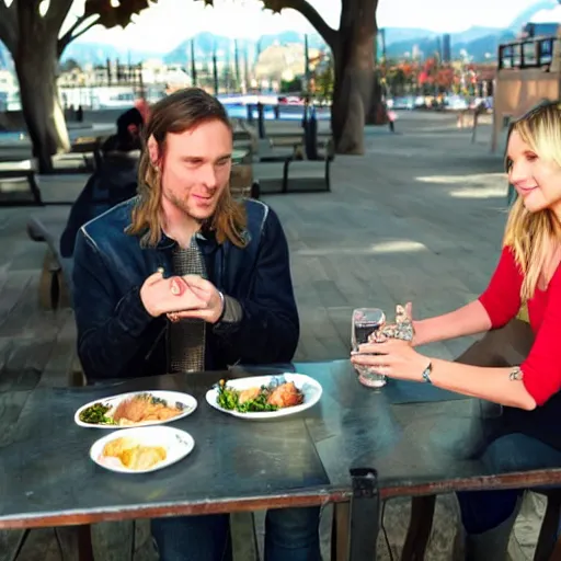 Prompt: pov date with kristen bell