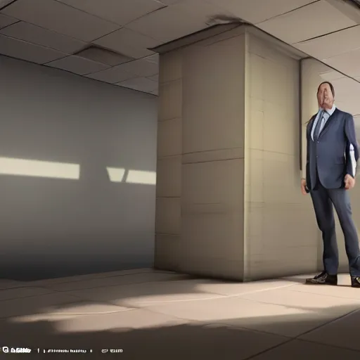 Image similar to 3D render of Saul Goodman, octane render, unreal engine 5