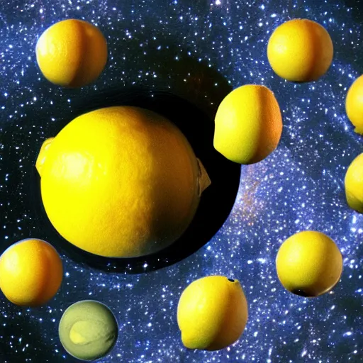 Image similar to planet lemon, photo by hubble telescope