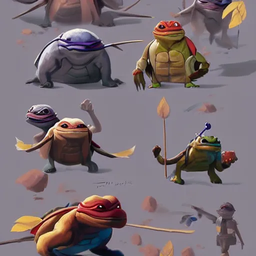 Prompt: goro fujita ilustration ninja turtles, painting by goro fujita, sharp focus, highly detailed, artstation