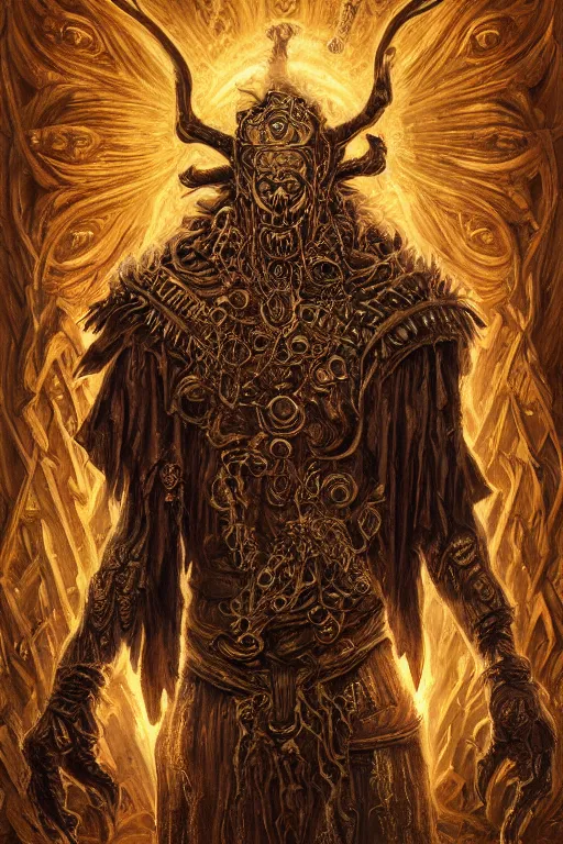 Prompt: portrait of slavic deity Simargl, in style of Doom, in style of Midjourney, insanely detailed and intricate, golden ratio, elegant, ornate, unfathomable horror, elite, ominous, haunting, matte painting, cinematic, cgsociety, James jean, Noah Bradley, Darius Zawadzki, vivid and vibrant