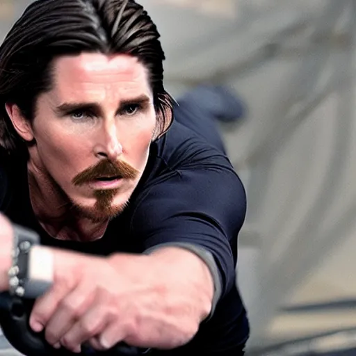 Image similar to christian bale starring in mission impossible