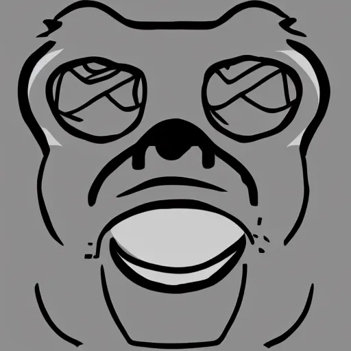 Prompt: a digital art drawing of a monkey wearing a ski mask