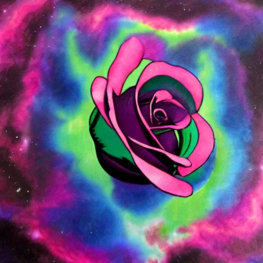 Image similar to rose and nebula hybrid