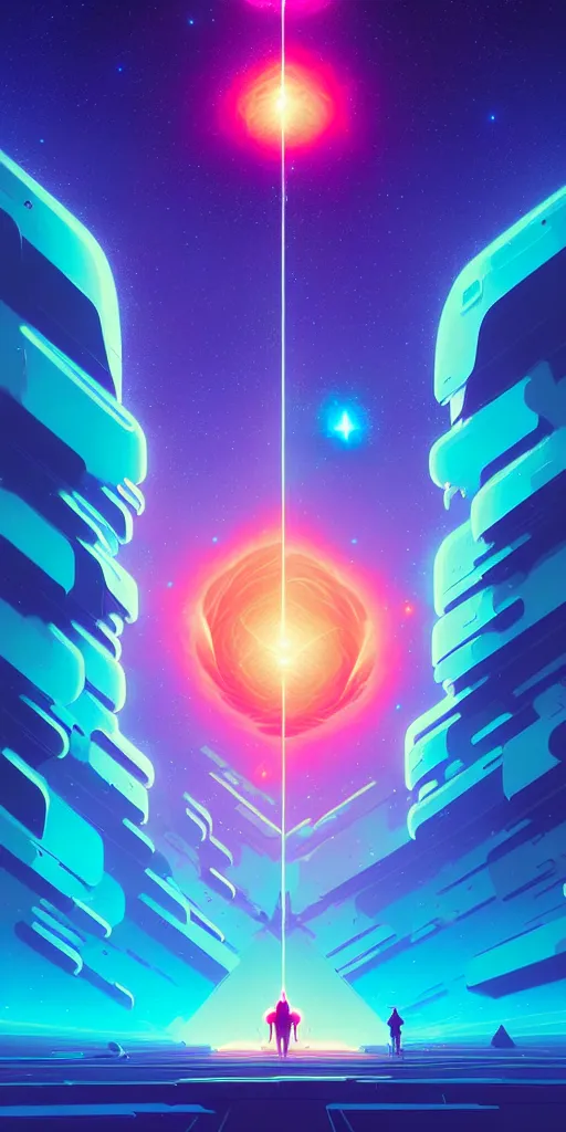 Image similar to stellar twins, birth of a star, death of a star by christopher balaskas and anton fadeev and dan mumford and josan gonzalez and beeple, hyperrealistic, high detail, ultra detailed, space, nebula, sharp focus, astronomy, science, crisp edges