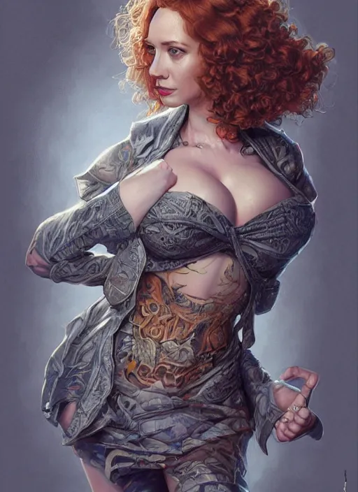 Image similar to Christina Hendricks as a ruggedly handsome skateboard girl, tasteful, intricate, elegant, highly detailed, centered, digital painting, artstation, concept art, smooth, sharp focus, illustration, artgerm, donato giancola, Joseph Christian Leyendecker, WLOP