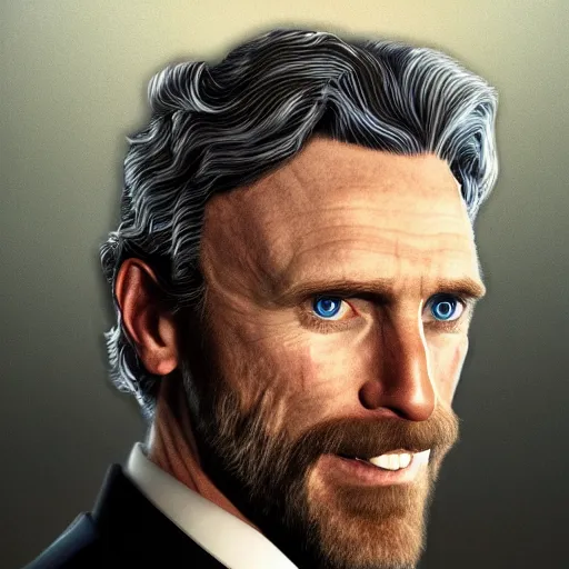 Prompt: john glover as lionel luthor in smallville, portrait made out of rain, realistic, highly detailed, neon, rendered in octane, unreal engine, beautiful, trending on artstation, emotional