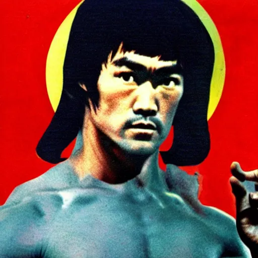 Prompt: Bruce Lee as Jesus