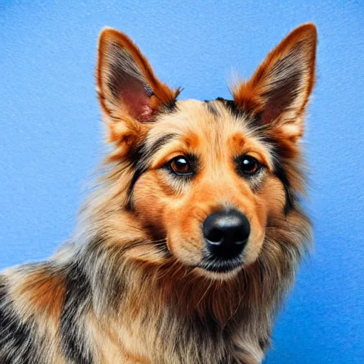 Prompt: ultra detailed photo of a dog with ultraviolet fur