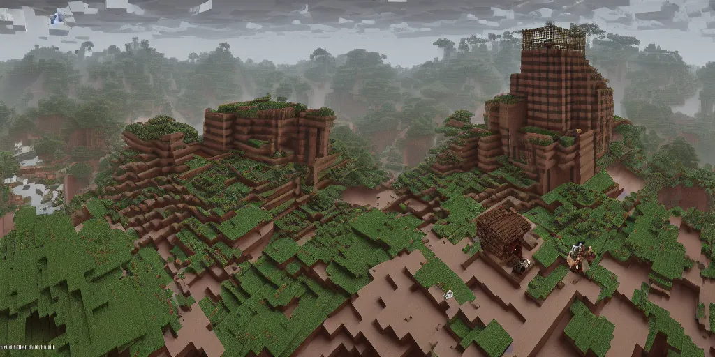 a film cgi render of a wither storm from minecraft in, Stable Diffusion