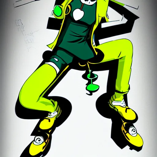 Prompt: jet set radio character