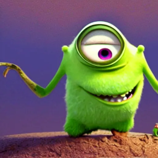 Image similar to biblically accurate mike wazowski