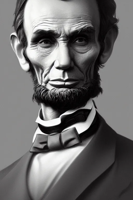 Prompt: Ultra realistic illustration, Abraham Lincoln, sci-fi, fantasy, intricate, elegant, highly detailed, digital painting, artstation, concept art, smooth, sharp focus, illustration, art by artgerm and greg rutkowski and alphonse mucha