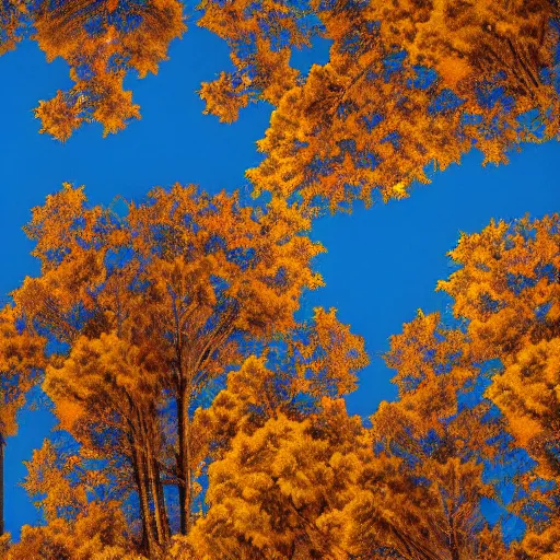 Prompt: a bluebird flies twixt trees in a beautiful valley, polygon art