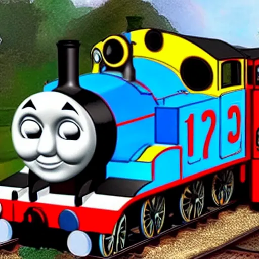 Prompt: Thomas the tank engine