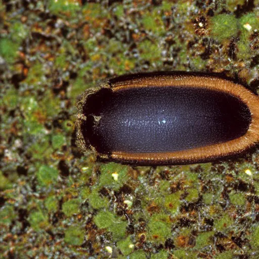 Prompt: an upside down Tylopilus felleus, 35mm photograph