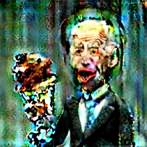 Image similar to claymation joe biden insatiable hunger for ice cream by jan svankmajer, hyperrealistic, very detailed, tim burton, 3 5 mm film still, gothic, horror, eldritch