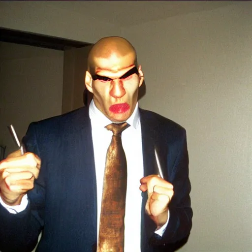 Image similar to Nikolai Valuev as the American Psycho