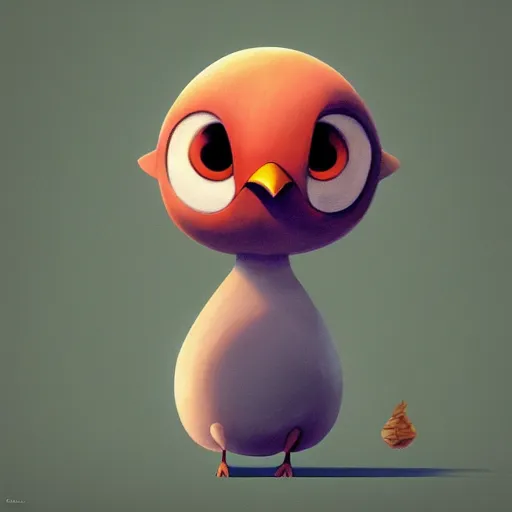 Prompt: goro fujita ilustration a cute little bird, with round eyes and a beak, painting by goro fujita, sharp focus, highly detailed, artstation