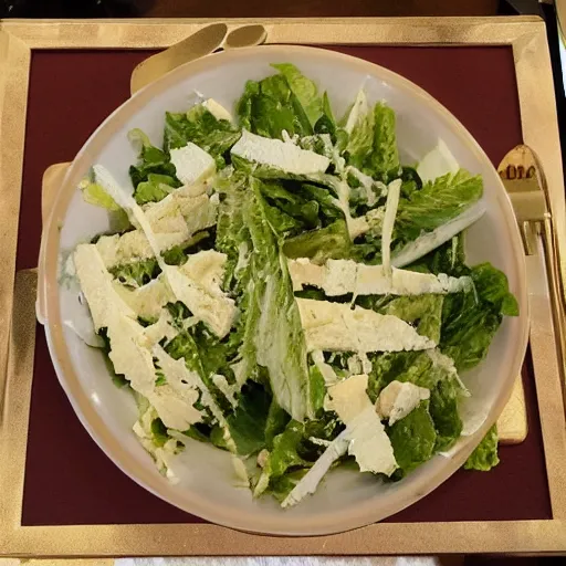 Prompt: julius caesar as salad