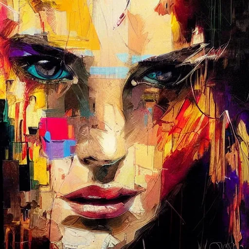 Image similar to masterpiece beautiful portrait by hopare