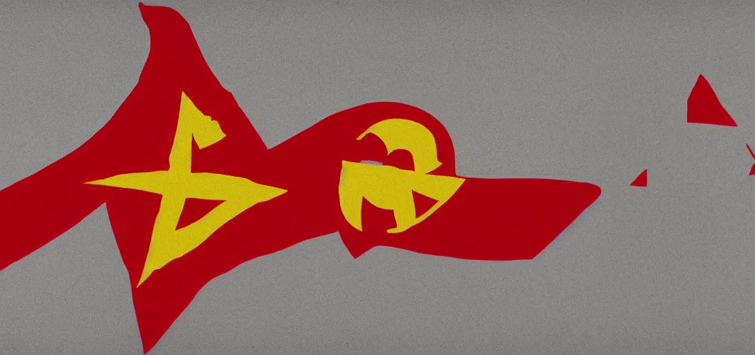 Image similar to award winning flag design selected for a communist European Union, hammer and sickle design, reddit vexillology, 8K, concept art, legacy, bright future